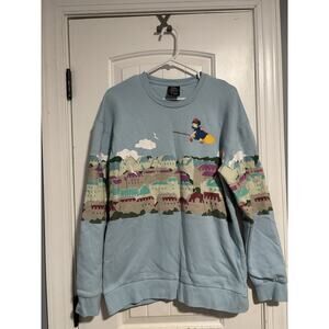 Kiki's Delivery Service Sweater Adult Medium Koriko Skyline‎ Sweatshirt Crewneck